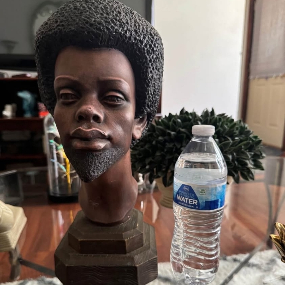 VINTAGE AFRICAN AMERICAN MAN AFRO BUST